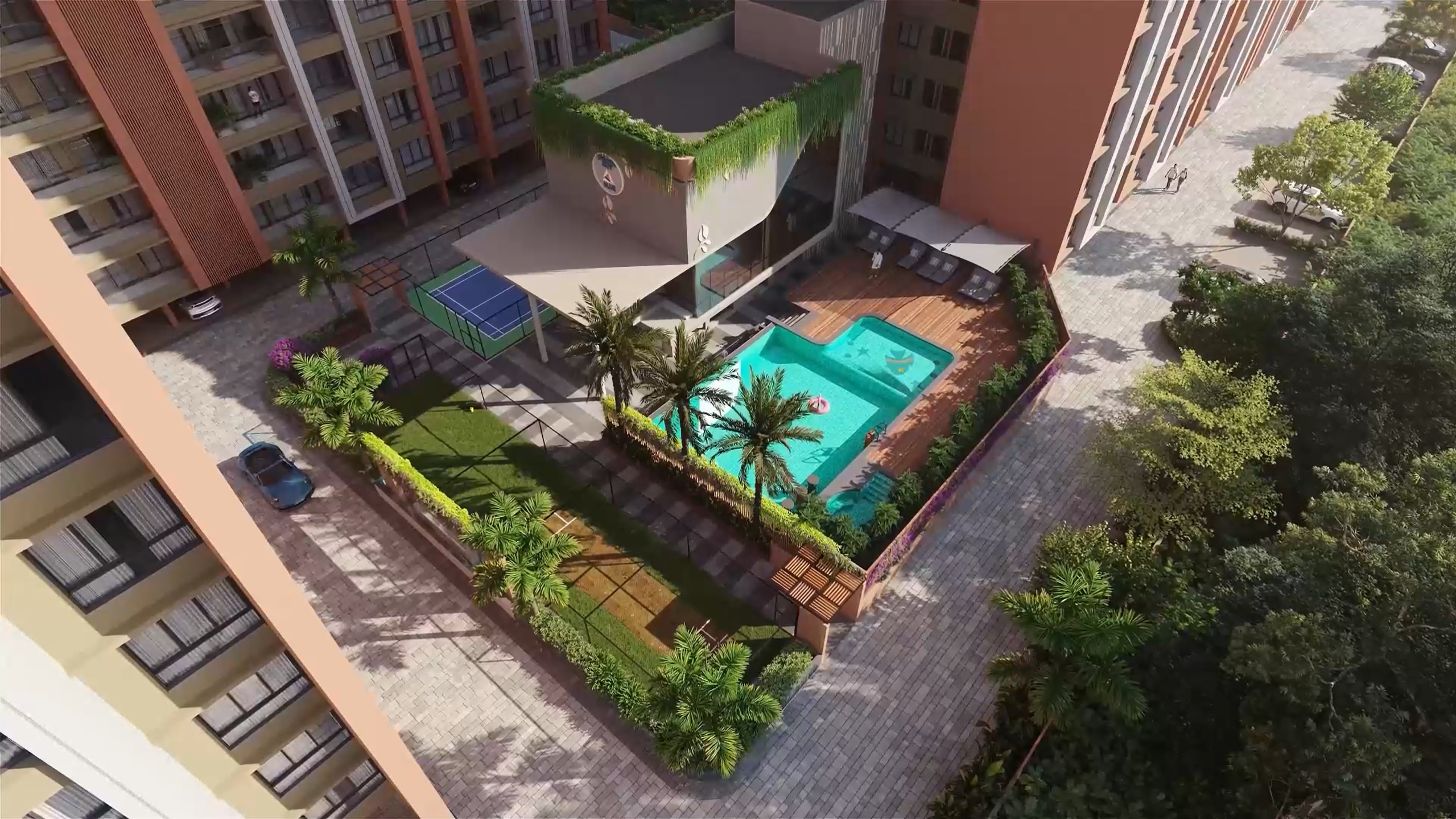 Prism City Charholi apartment building exterior view 2 BHK flats in Charholi Pune living room interior Prism City amenities gym and fitness center Children play area in Prism City Charholi project Landscaped garden at Prism City Pune